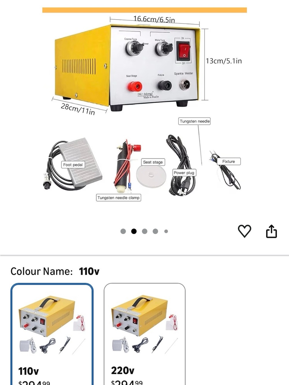 Blue Spot/Sparkle Welder Machine with Foot Pedal